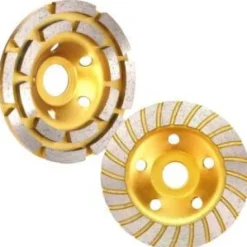 2x TARCZA DIAMENTOWA GARNKOWA 125MM DO SZLIFOWANIA BETONU PŁYTEK CEGŁY MOC