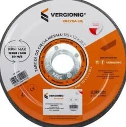 5x Tarcze Tarcza do cięcia metalu 125x1.2x22.2 Vergonic