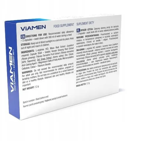 10x VIAMEN TABS SZYBKA MOCNA EREKCJA SILNA POTENCJA WZWÓD LIBIDO OCHOTA MOC