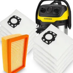 10X WORKI DO ODKURZACZA KARCHER WD4 WD5 WD6 FILTR HEPA PREMIUM MV4 MV5 M6