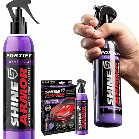 2X Wosk Ceramiczny Do Lakieru 3w1 Powłoka Ochrona Shine Armor 2X MIKROFIBRA