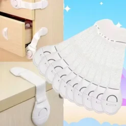 10X ZABEZPIECZENIA SZAFEK BLOKADA SZUFLAD MEBLI DRZWI PRZED DZIEĆMI MOCNA