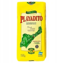 Yerba Mate Playadito Elaborada Con Palo Tradicional 1000g 1kg