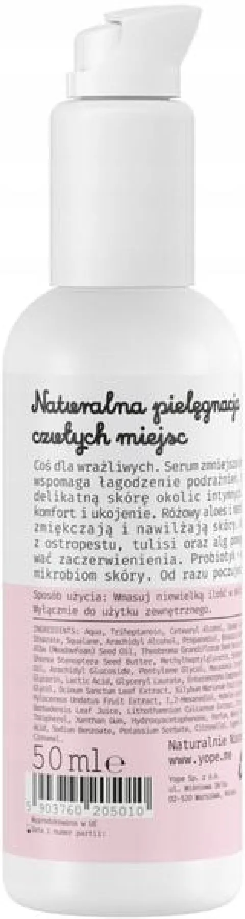 YOPE SERUM DO PIELĘGNACJI INTYMNEJ NAWILŻAJĄCE DELIKATNE UKOJENIE 50 ML