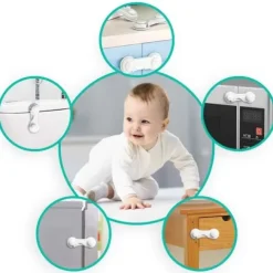 Zabezpieczenie otwierania szafek Ricokids 798300 10 szt białe