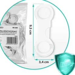 Zabezpieczenie otwierania szafek Ricokids 798300 10 szt białe