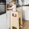 Zabudowany Kitchen Helper dla dzieci Dąb