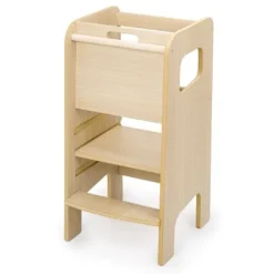Zabudowany Kitchen Helper dla dzieci Dąb