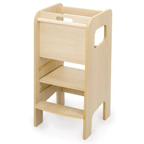 Zabudowany Kitchen Helper dla dzieci Dąb