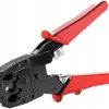 Zaciskarka Wtyków Skrętki Kabli RJ45 + Złącza 25x Wtyk RJ-45 do Zaciskania