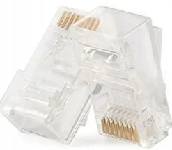 Zaciskarka Wtyków Skrętki Kabli RJ45 + Złącza 25x Wtyk RJ-45 do Zaciskania