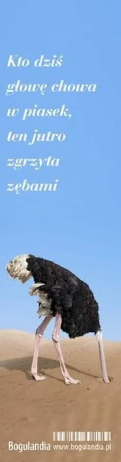 Zakładka 5 do książki - Kto dziś głowę chowa w piasek