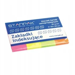 ZAKŁADKI INDEKSUJĄCE 20X50MM 40K 4KOL. A'12 0359