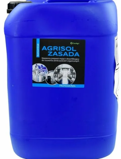 Zasadowy preparat myjąco - dezynfekujący Agrisol Zasada, 24 kg, Can Agri