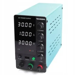 ZASILACZ LABORATORYJNY SERWISOWY TECHREBAL SPS-C3010 30V 10A USB 5V + KABLE