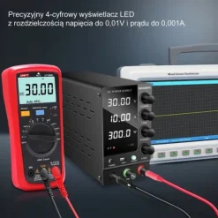 ZASILACZ LABORATORYJNY SERWISOWY TECHREBAL SPS-C3010 30V 10A USB 5V + KABLE
