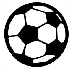 Zawieszka dekor ozdoba ażurowa PIŁKA football brąz