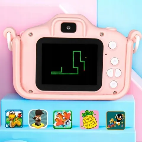 ZeeT aparat dla dzieci SD 32GB 40MP gry LCD selfie Myszka Miki różowy