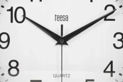 Zegar ścienny 25 cm Teesa czarny nowoczesny cichy