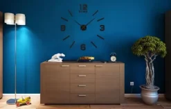 Zegar ścienny Diy BAST 3D czarny