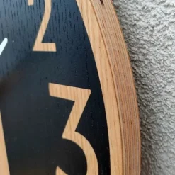 Zegar ścienny drewniany Dębowy BERLIN 33 cm cichy