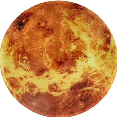 Zegar ścienny planeta mars z wyświetlaczem LED 32 cm pomarańczowy