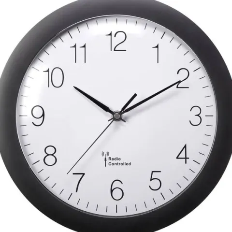 Zegar ścienny sterowany radiowo 30cm auto czas DCF77