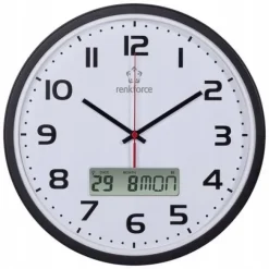 Zegar ścienny sterowany RADIOWO auto czas 32cm