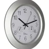 Zegar ścienny sterowany radiowo temperatura 34cm