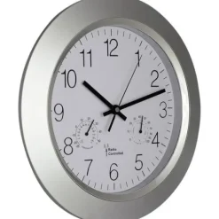 Zegar ścienny sterowany radiowo temperatura 34cm
