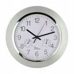 Zegar ścienny sterowany radiowo temperatura 34cm