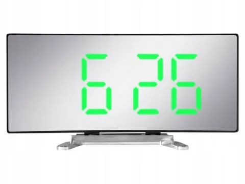ZEGAR CYFROWY ZEGAREK ELEKTRONICZNY STOJĄCY TERMOMETR GODZINA BUDZIK LCD