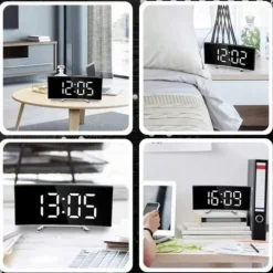 Zegar Elektroniczny Cyfrowy LED Zegarek Elektroniczny Budzik z