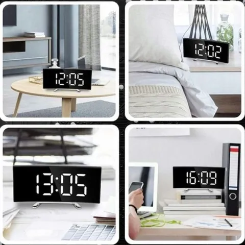 Zegar Elektroniczny Cyfrowy LED Zegarek Elektroniczny Budzik z