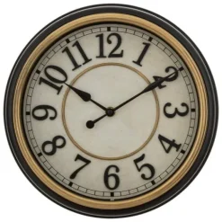 Zegar Nell śr. 29,2 cm czarny/złoty