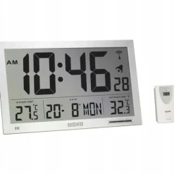 Zegar sterowany radiowo czujnik zewnętrzny °C