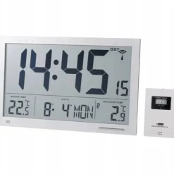 Zegar sterowany radiowo czujnik zewnętrzny °C