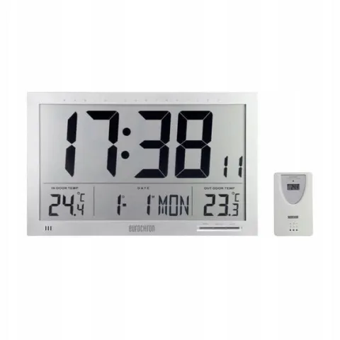 Zegar sterowany radiowo czujnik zewnętrzny °C