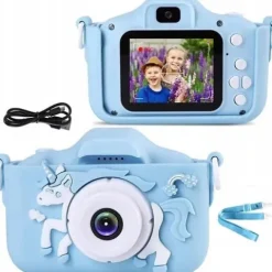 ZESTAW APARAT CYFROWY FOTOGRAFICZNY NOWY DLA DZIECI KAMERA + KARTA 32GB