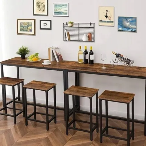 Zestaw barowy stół kuchenny+2 krzesła vintage industrialny loft