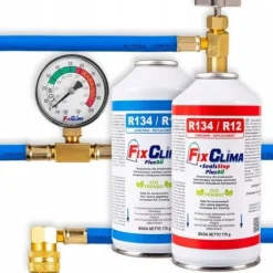 ZESTAW DO NAPEŁNIANIA KLIMATYZACJI AUT GAZ CZYNNIK CHŁODNICZY R134A + 3W1