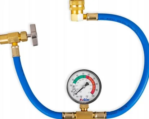 ZESTAW DO NAPEŁNIANIA KLIMATYZACJI AUT GAZ R134A CZYNNIK CHŁODNICZY KLIMY
