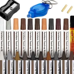 ZESTAW DO NAPRAWY PANELI MEBLI 27 sztuk MARKERY WOSKI + LAKIER UV +LAMPA UV