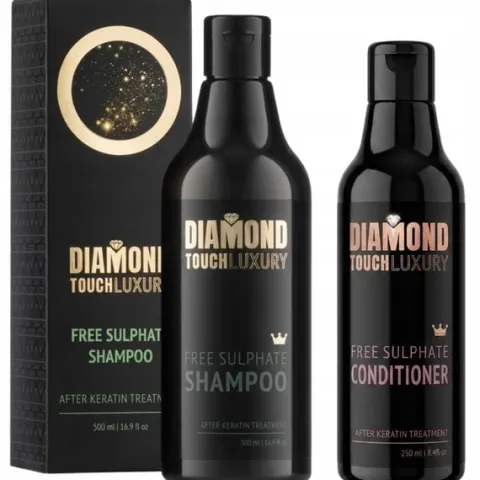 Zestaw do włosów po keratynie Szampon 500ml + Odżywka 250ml DIAMOND TOUCH