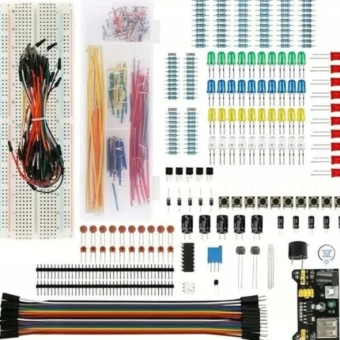 Zestaw elementów elektronicznych do Arduino, Pi - płytka stykowa - 830 szt