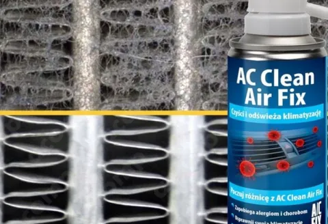 Zestaw Gaz do klimatyzacji R134a z przewodem + Odświeżacz do klimatyzacji