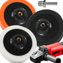 ZESTAW GĄBKI PADY POLERSKIE 145 MM K2 PASTA POLERSKA DO POLEROWANIA LAKIERU