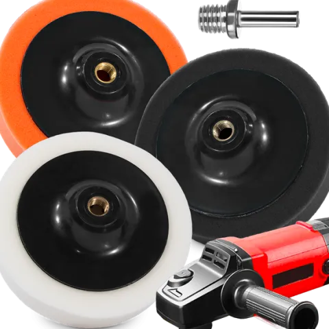 ZESTAW GĄBKI PADY POLERSKIE 145 MM K2 PASTA POLERSKA DO POLEROWANIA LAKIERU