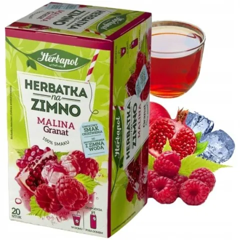 Zestaw Herbapol herbata NA ZIMNO 3 smaki 8 herbat 160 saszetek