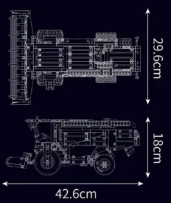 Zestaw Klocków Kombajn 1347El.